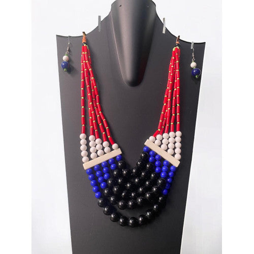 Flower Child-Multi Strands Seed Beads Necklace set