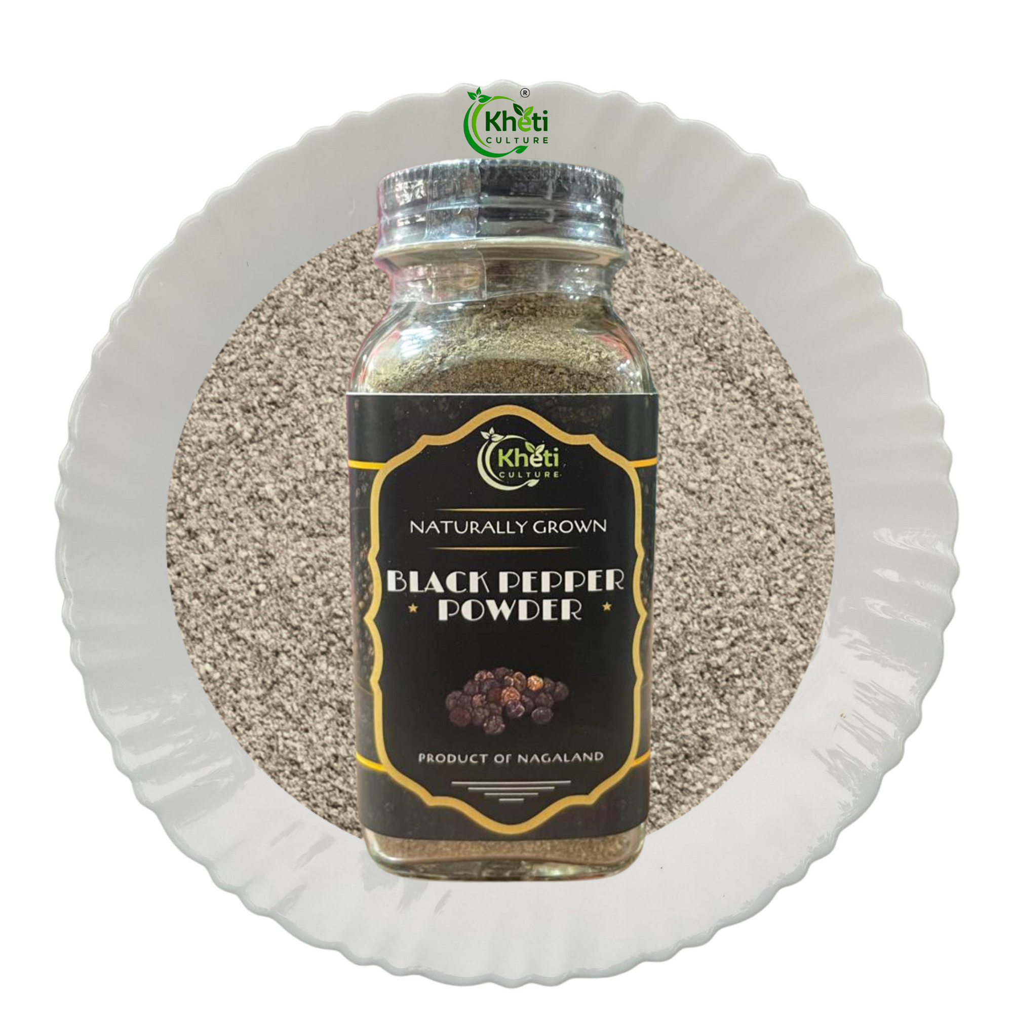 Black Pepper Powder 90gms Kheti Culture