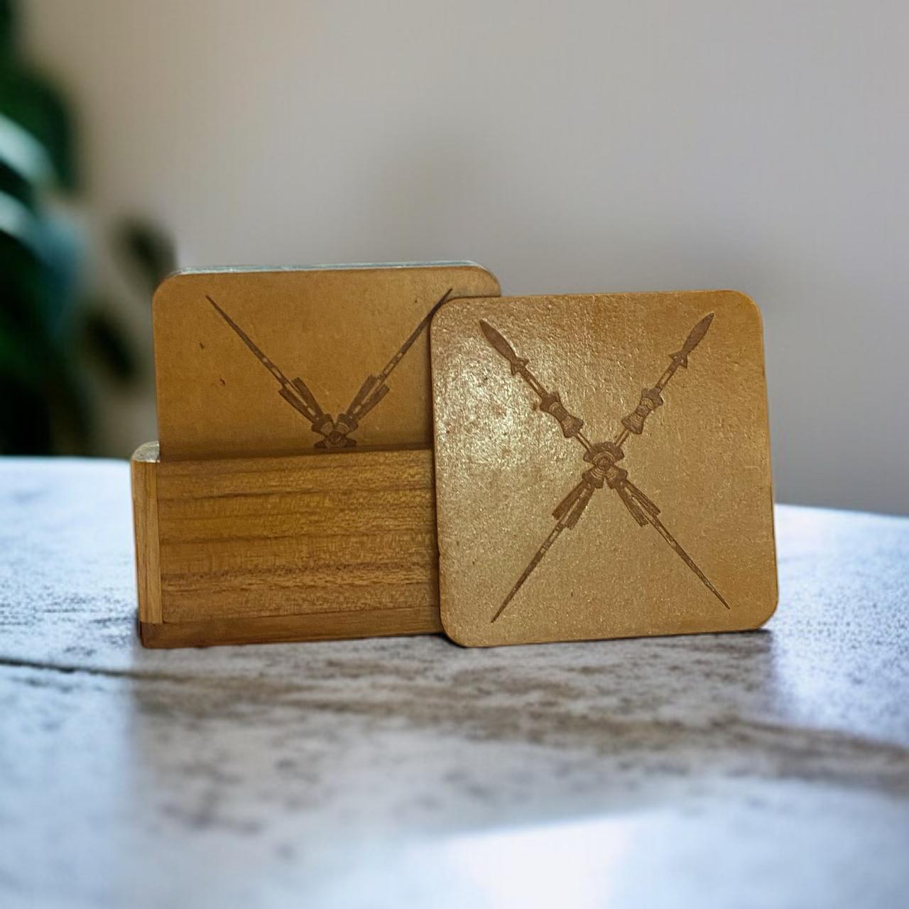 Coasters Cross Spear MDF Custom Creations