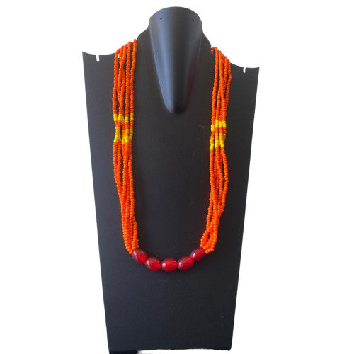 Flowerchild custom designed glass beads necklace