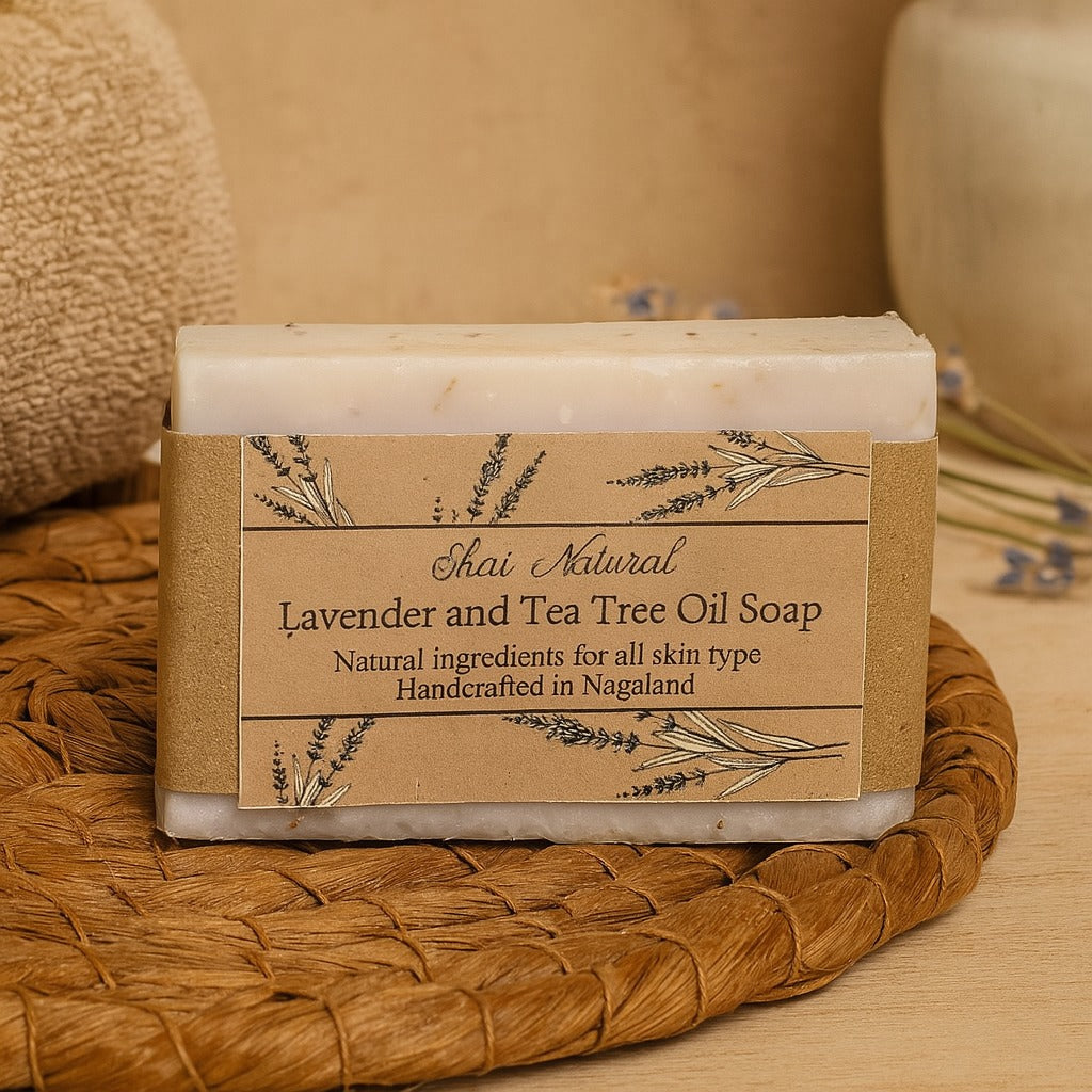 Handcrafted-Lavender-and-Tea-Tree-Oil-Soap-Shai-Natural.