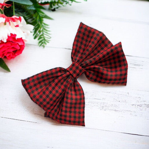 Light red bow hair clip- Yaareen