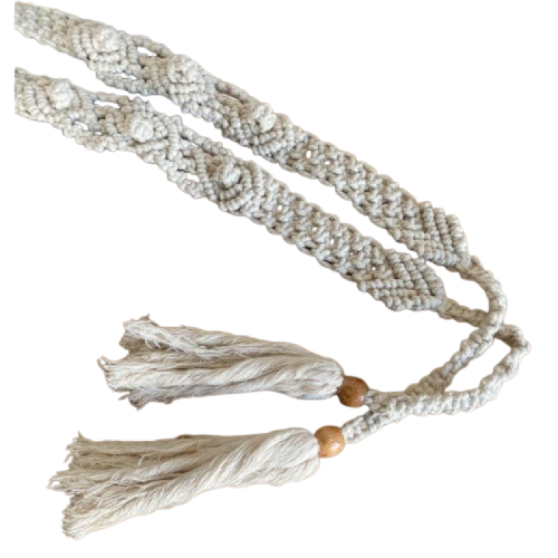 Macrame Curtain Back tie Long - SA Craft