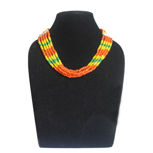 Orange-Yellow-Green-Necklace-Women-Flowerchild