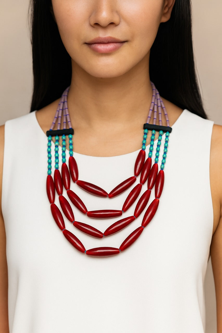 Silent-Symphony-Glass-Beaded-Necklace-Flowerchild