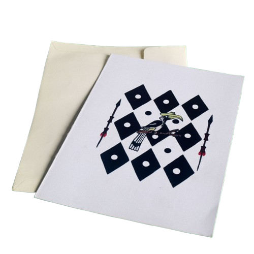 Soyachunks Hornbill with spear greeting cards