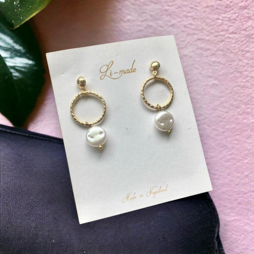 Gold Hoop elegant earring - Li Made