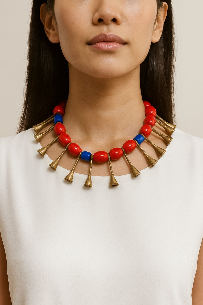 Traditional Ao Naga Bell Necklace - Flowerchild