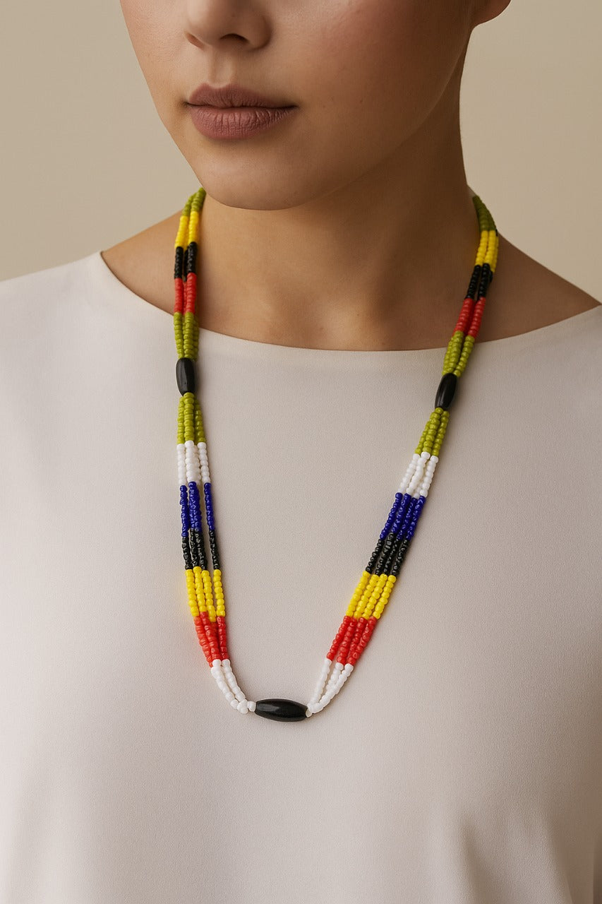 Colouful Seed Beads Necklace - Flowerchild