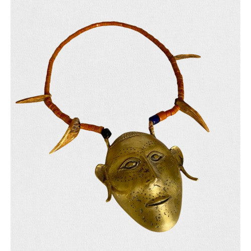 Brass Naga Warrior Head Pendant - Ethnic Inspiration