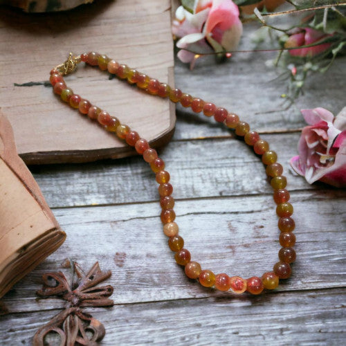 Ti munie agate stone necklace- Annie Sakhamo