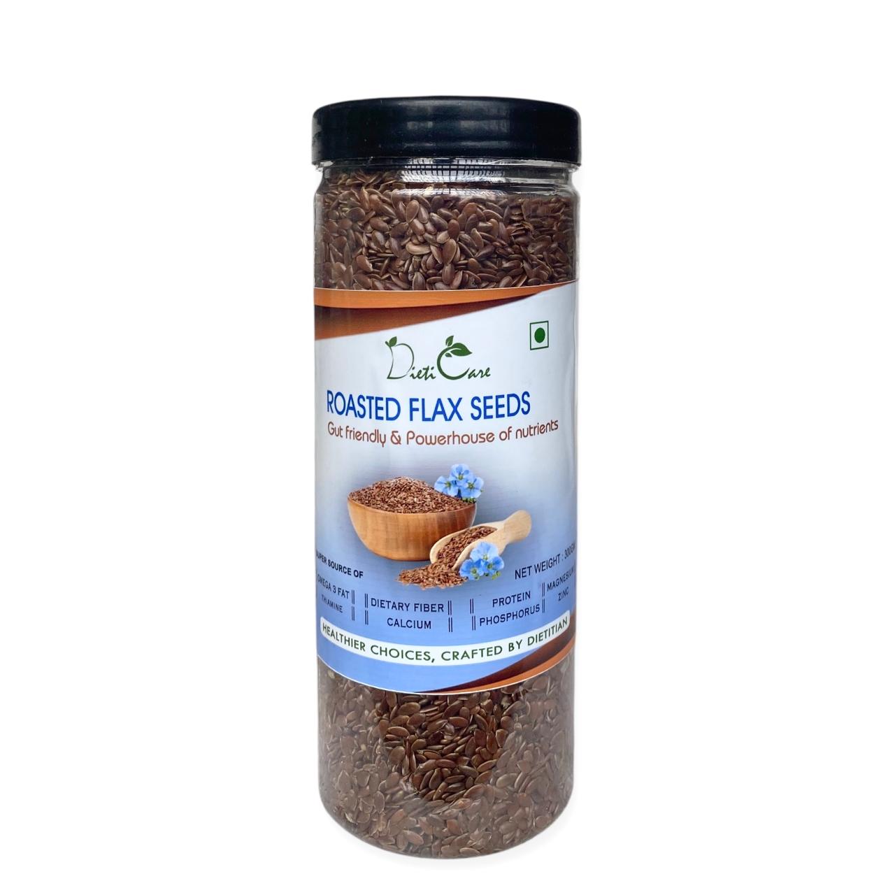 Roasted Flax Seeds 300gm- DietiCare