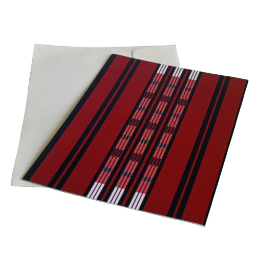 soyachunks tribal konyak naga male shawl greeting cards
