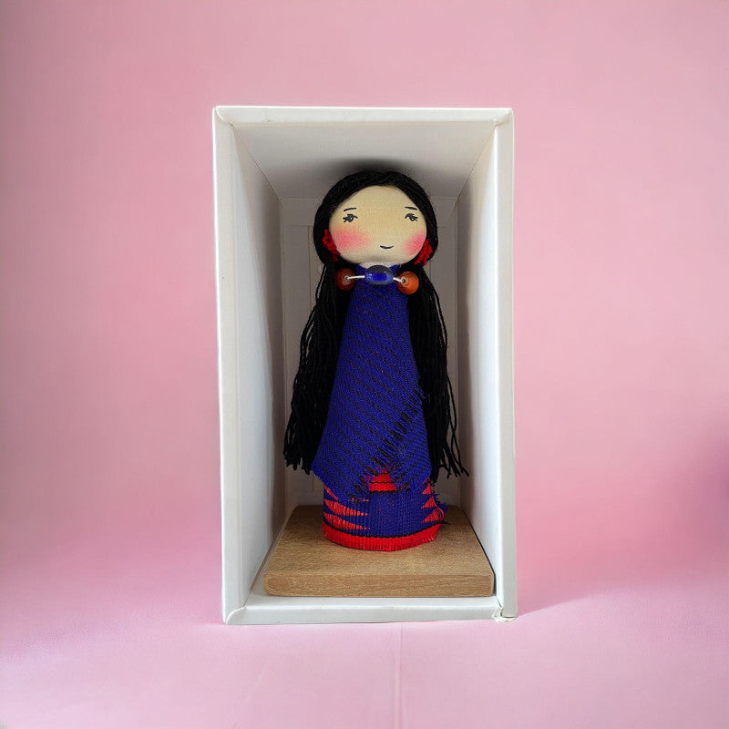 AO Girl Traditional Wooden Doll - Ikali's Studio