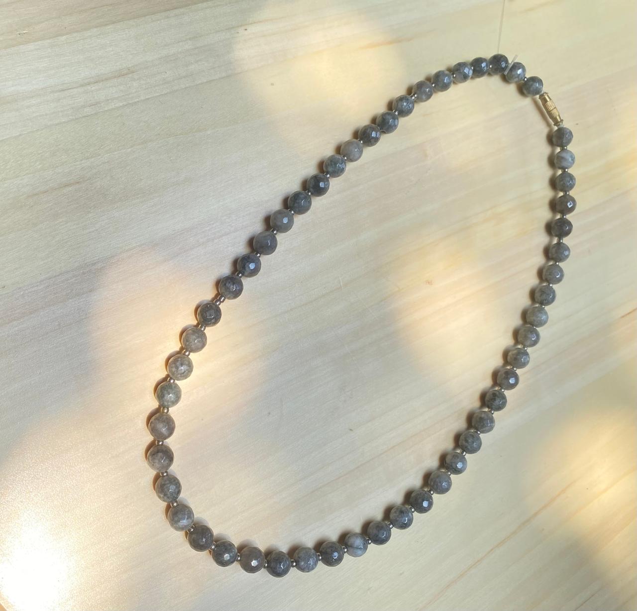 Agate Stone Single Necklace-Flowerchild