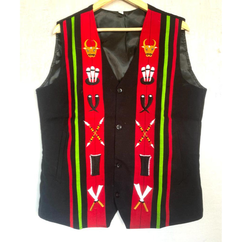 Angami Man Waistcoat Motif design - Ethnic Inspirations