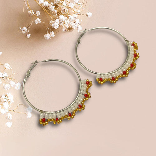 Annie Sakhamo-Eclectic Elegance hoops Earrings