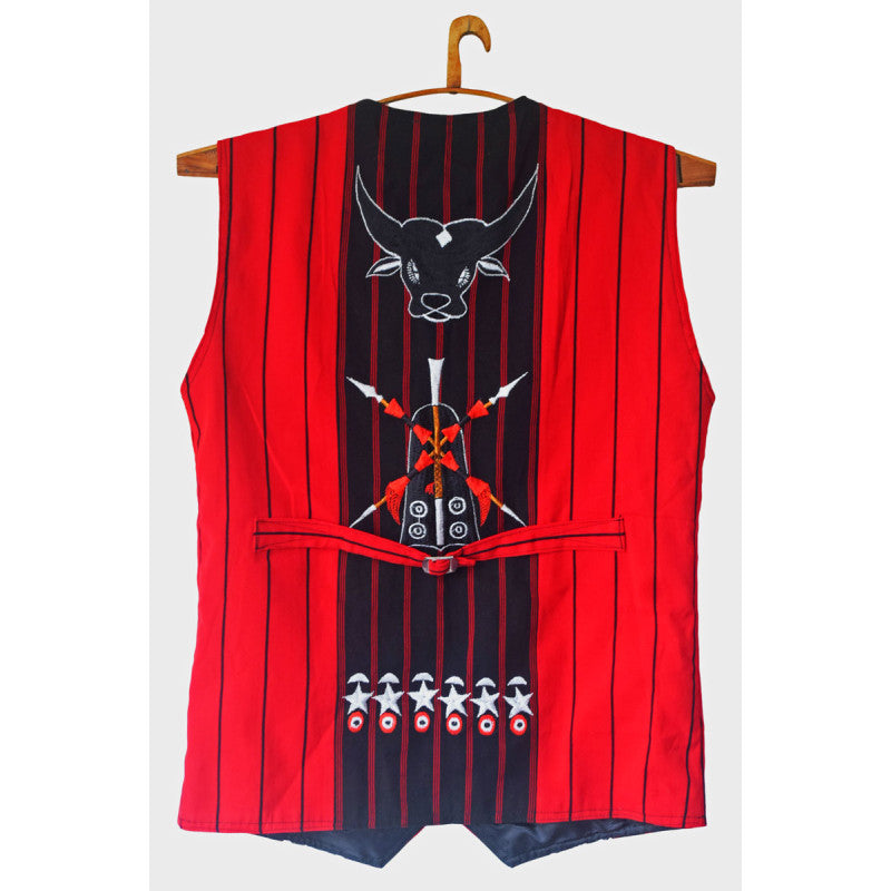 Ethnic Naga Ao Traditional Men Waistcoat - Ethnic Inspiration