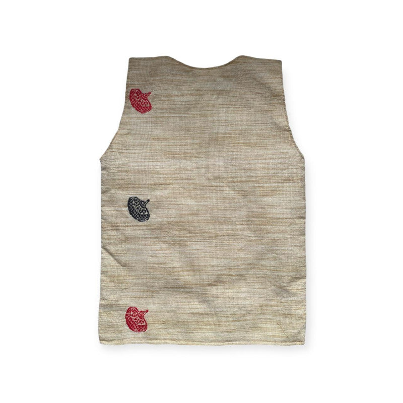 Assamese Waistcoat for Kids-Ethnic Inspiration