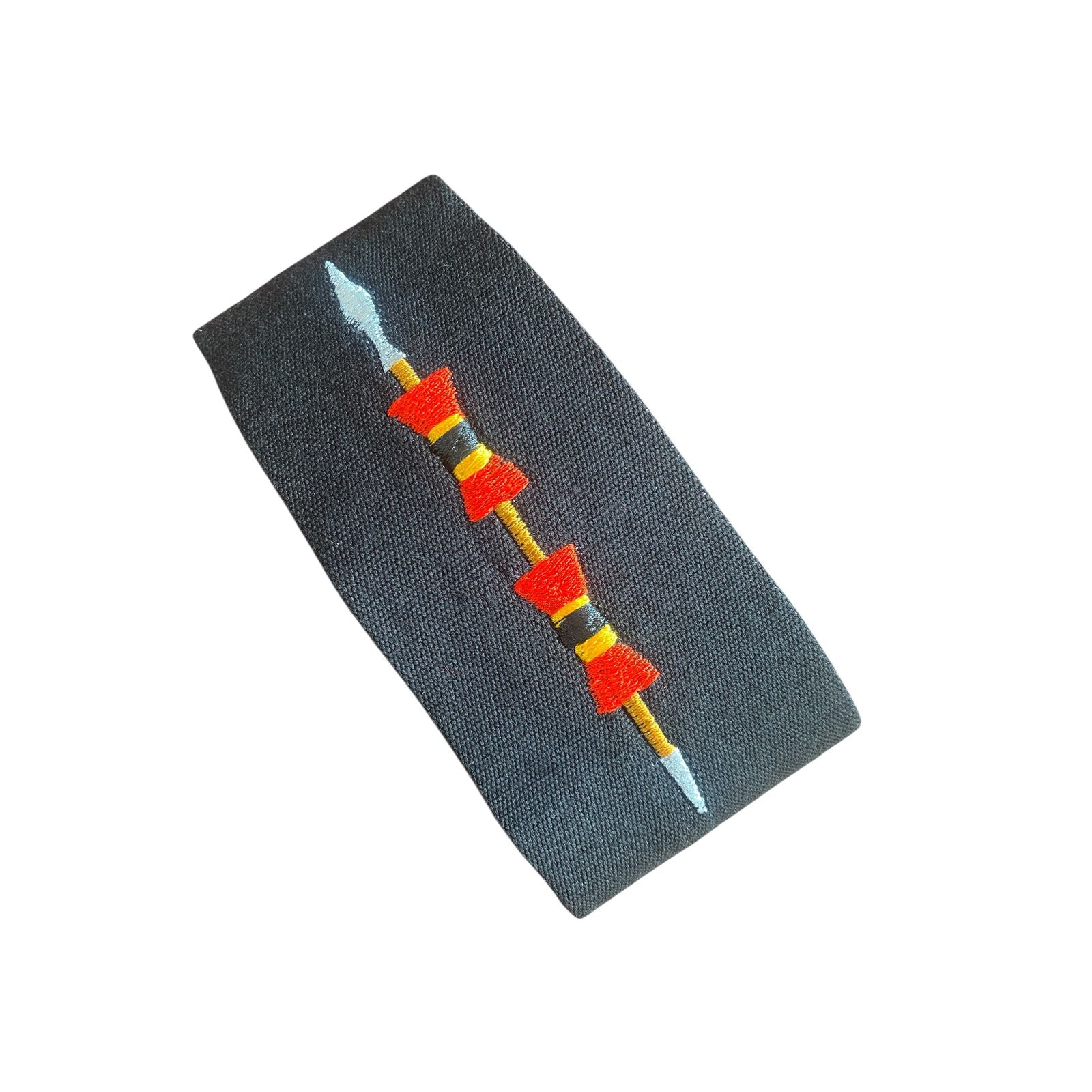 Black Naga single spear mens necktie -Lemten Weaves