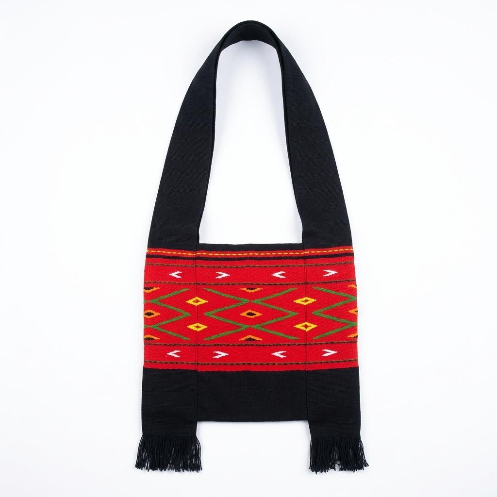 Black color konyak bag- Ethnic inspiration