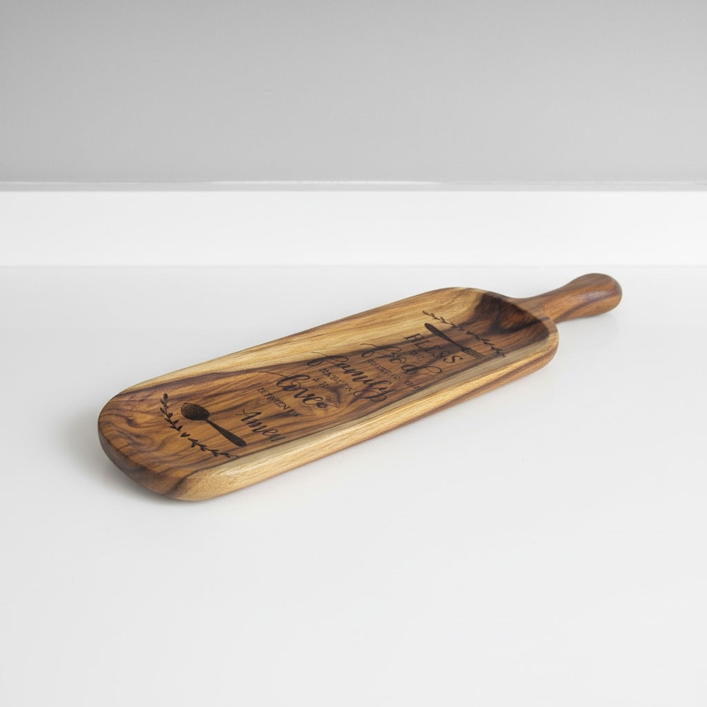 Bless this food long platter - Custom Creations