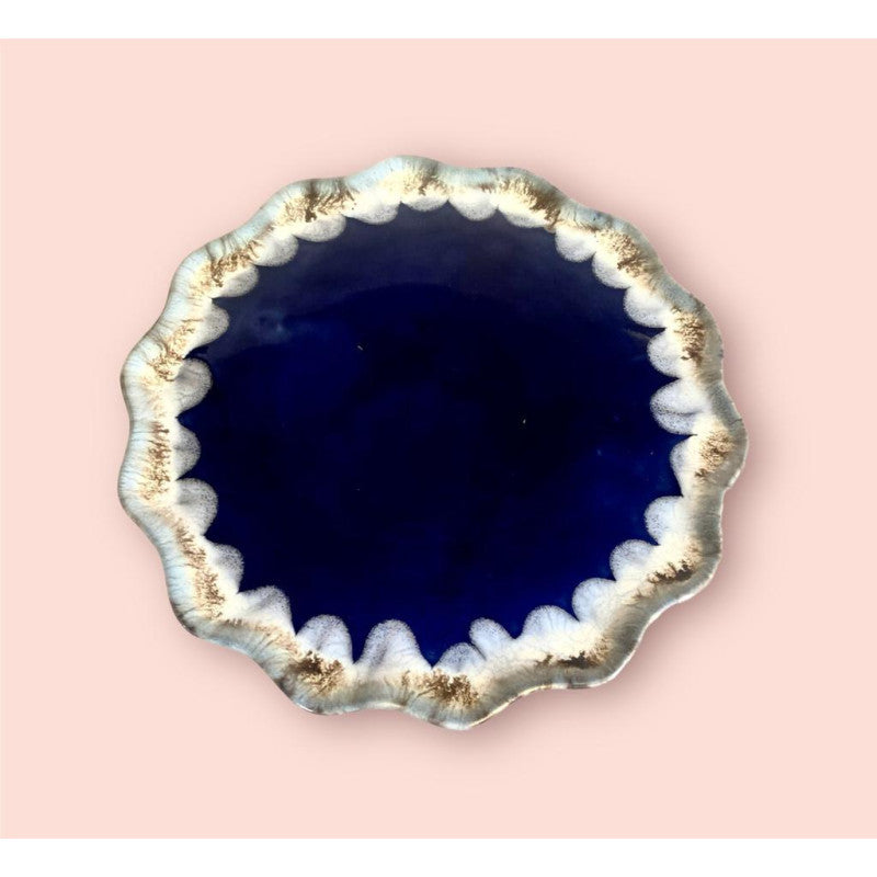 Blue Ceramic Cupcake stand - The Knot and Bow