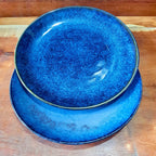 Blue Dining plate set of 2 - The Knot and Bow