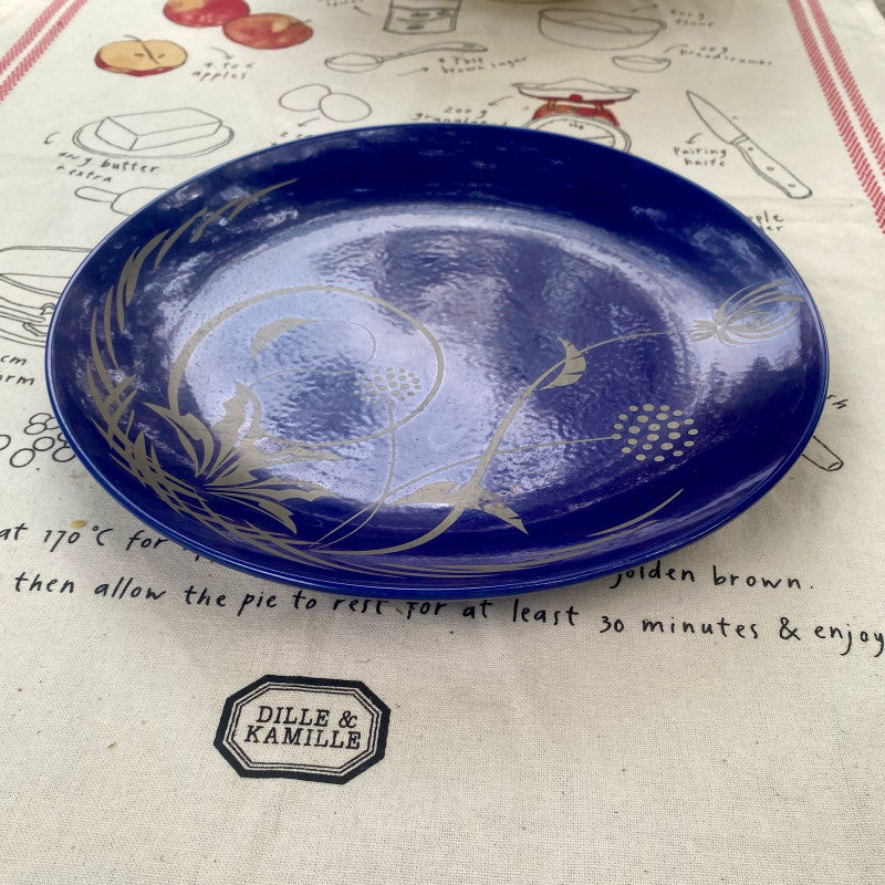 Blueartdecorativeplate-TheKnotandBow.