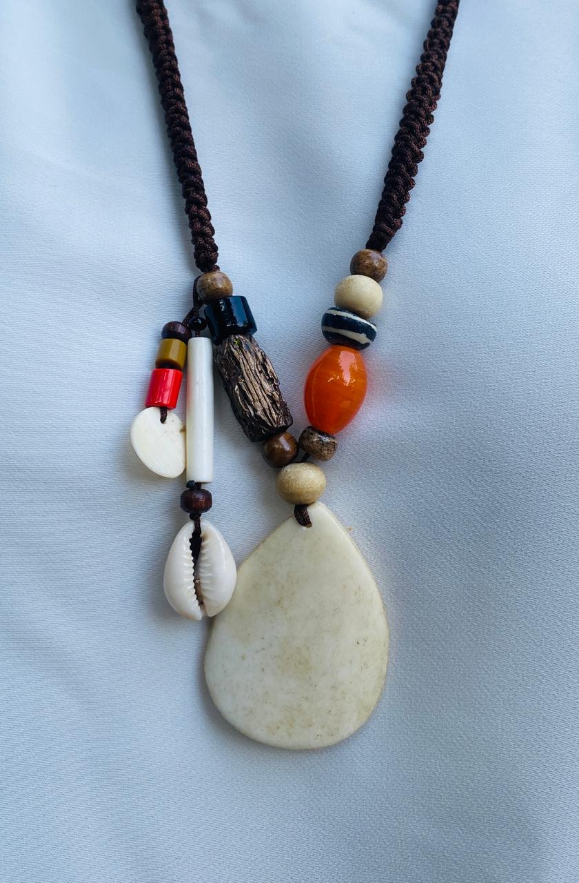 Boho brown cord necklace - Annie Sakhamo