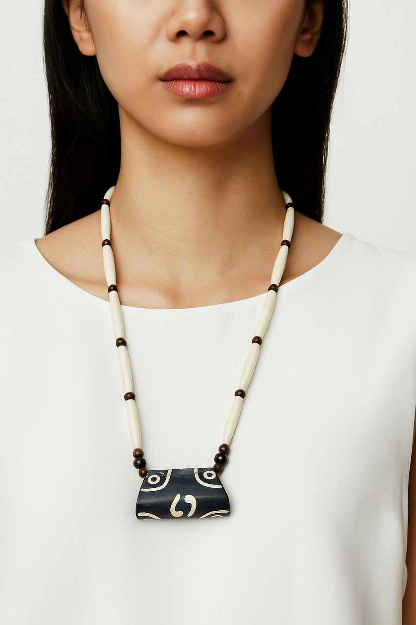 Bone tribal necklace- Annie Sakhamo