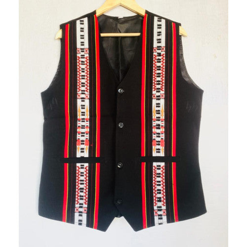 Chakhesang Man Waistcoat Motif design - MM's Collections