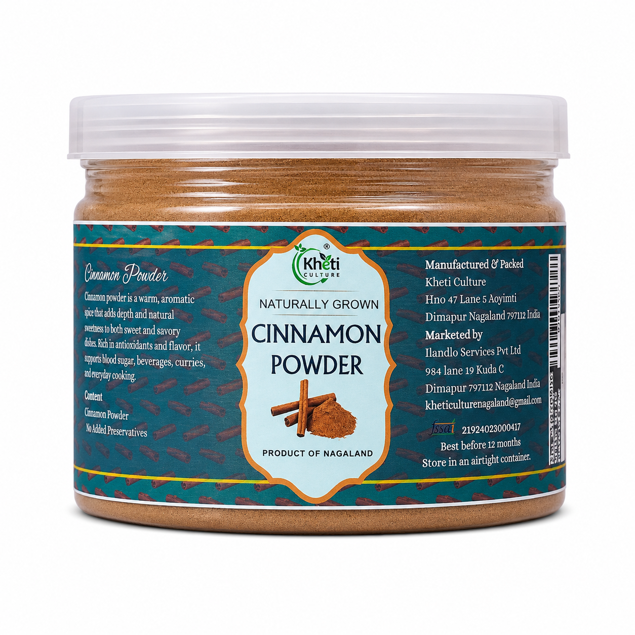 Cinammon powder 50gms can-Kheti Culture