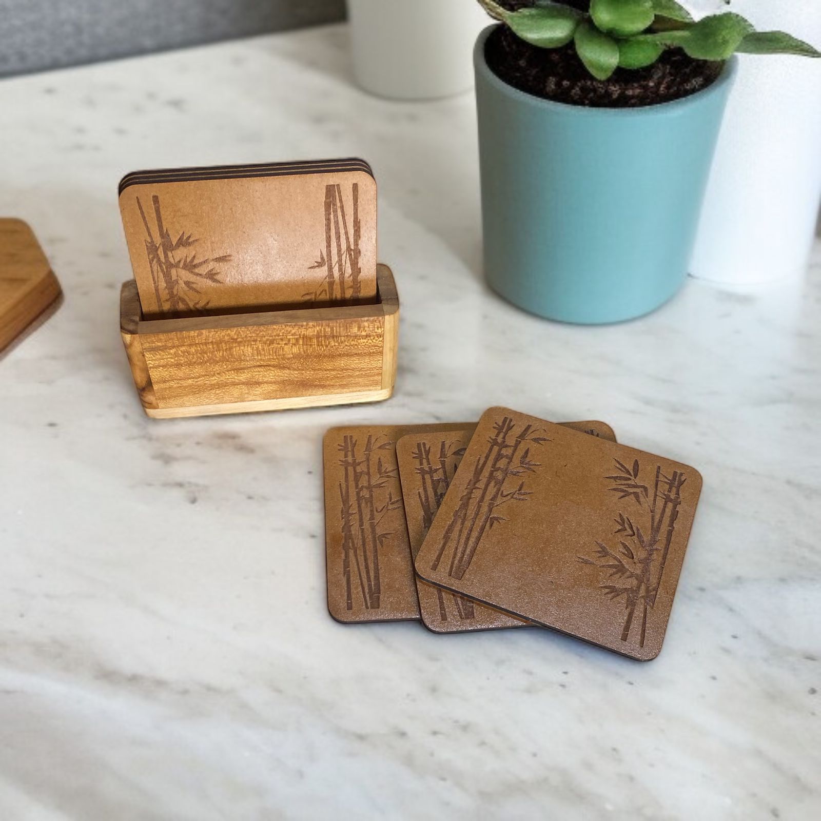 Coasters Bamboo Plant MDF - Custom Creations