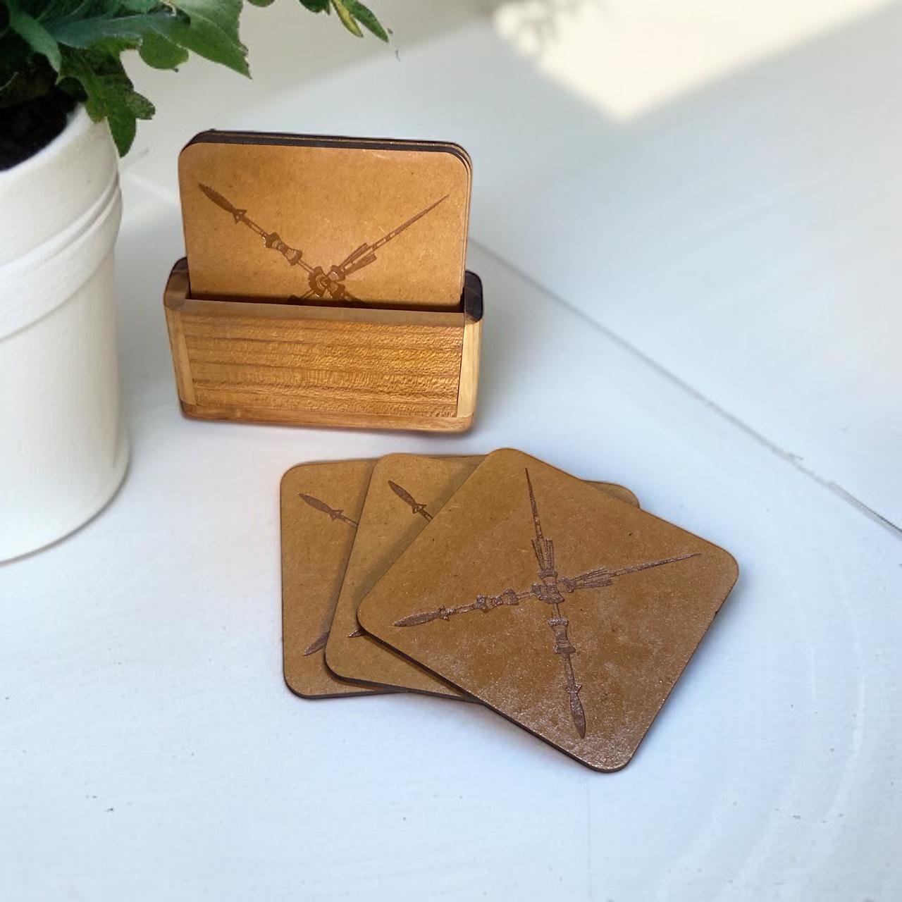Coasters Cross Spear MDF Custom Creations
