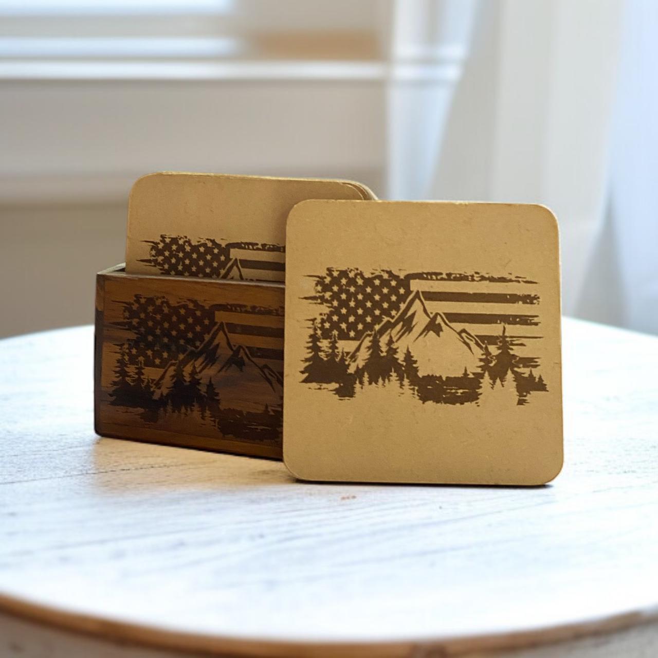 Coasters Flag MDF - Custom Creations