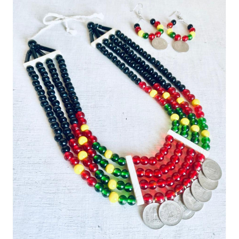 Coins Choker Earing Set - Dimasa Ethnic Collections