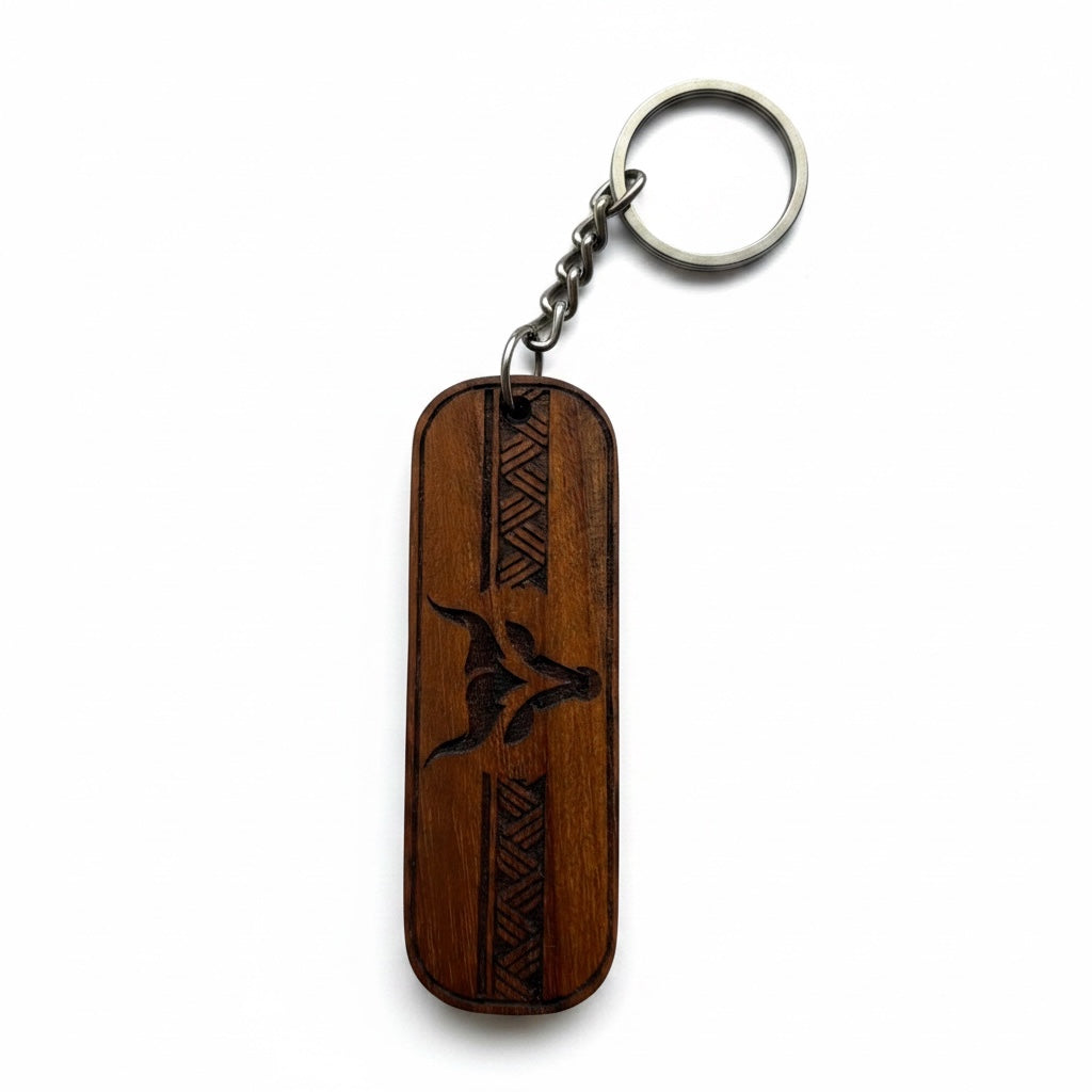 Custom Creation - Naga Mithun Head Wooden keychain