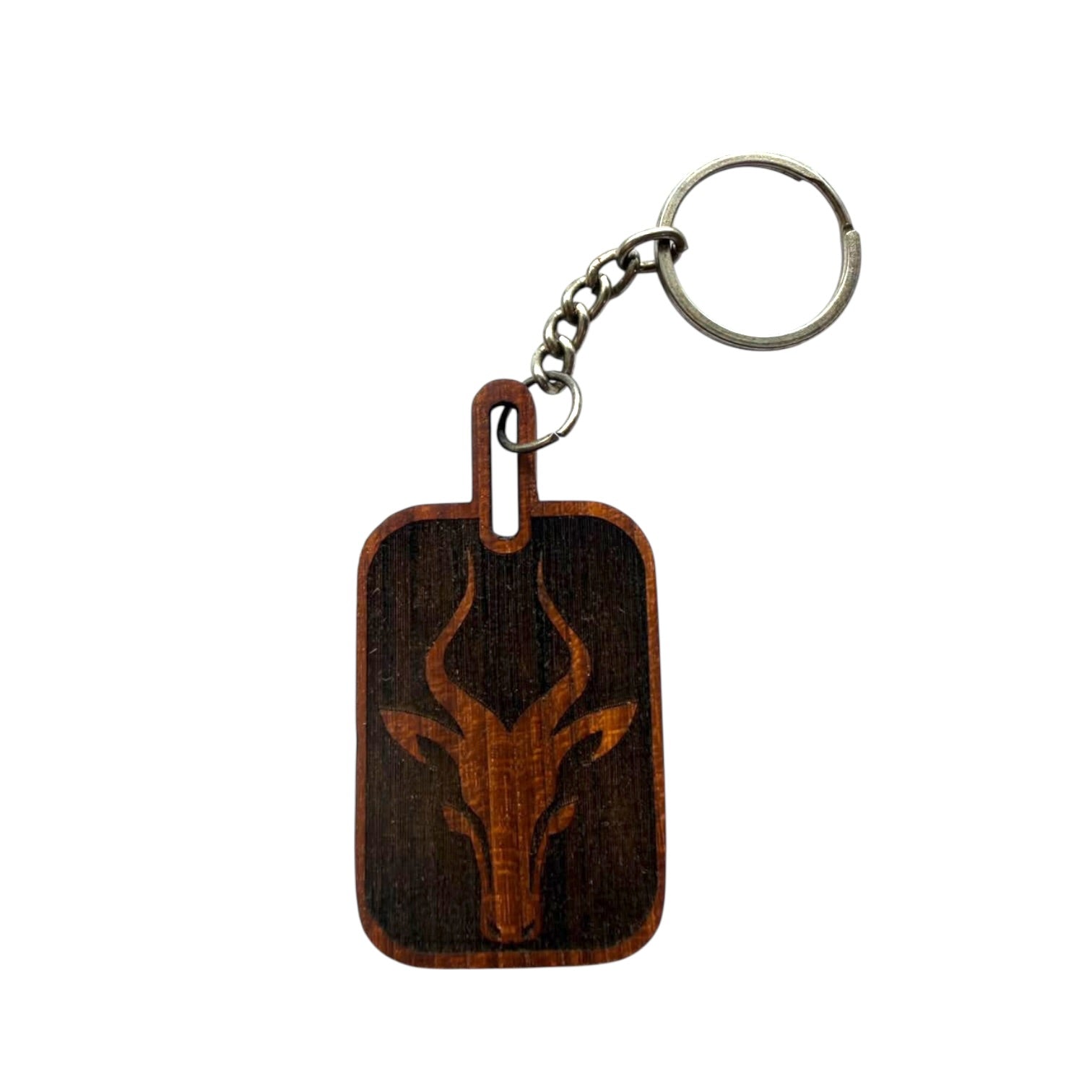Custom Creation - Naga Mithun round rectangle shape Wood keychain