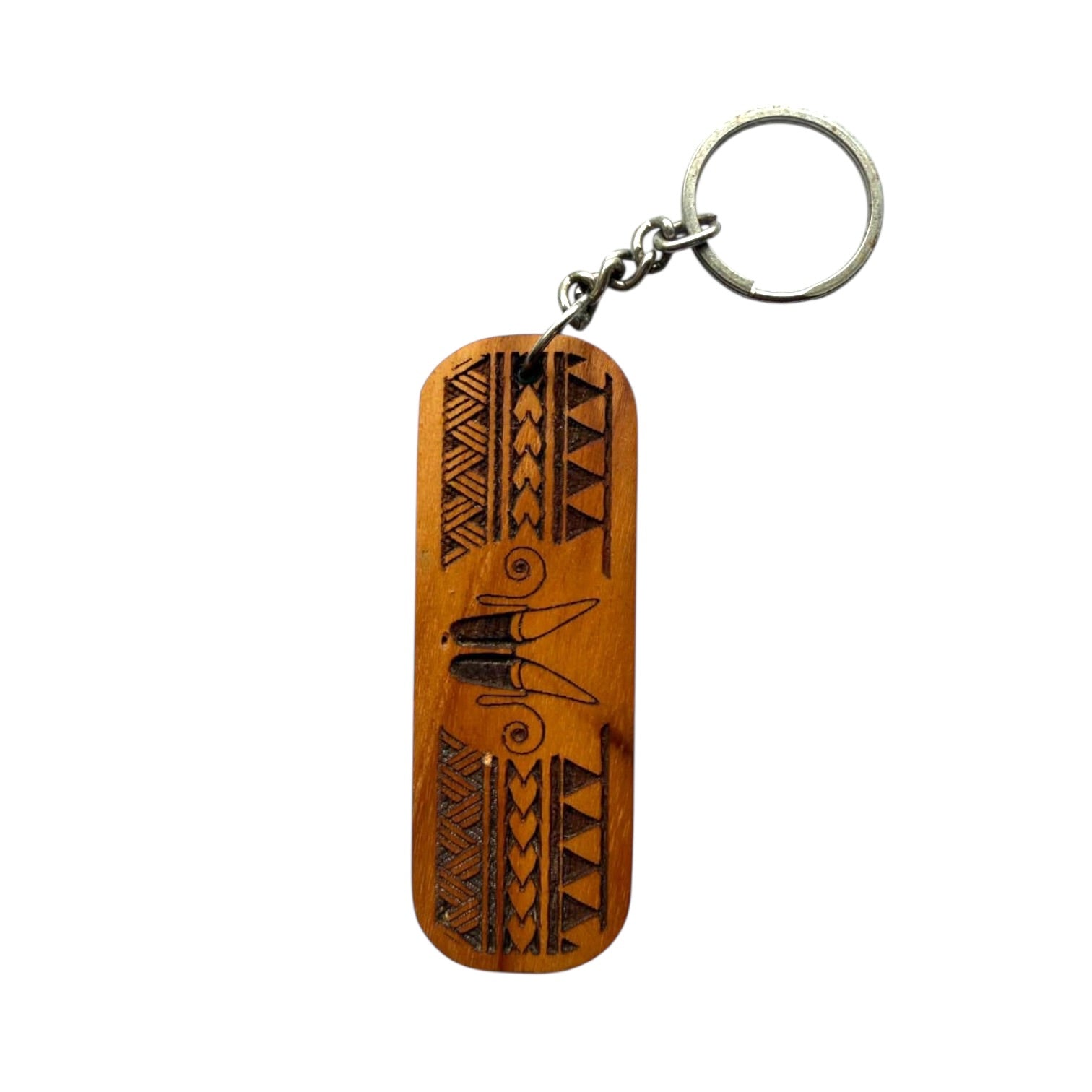 Custom Creation -Naga Tribal horn Wooden keychain