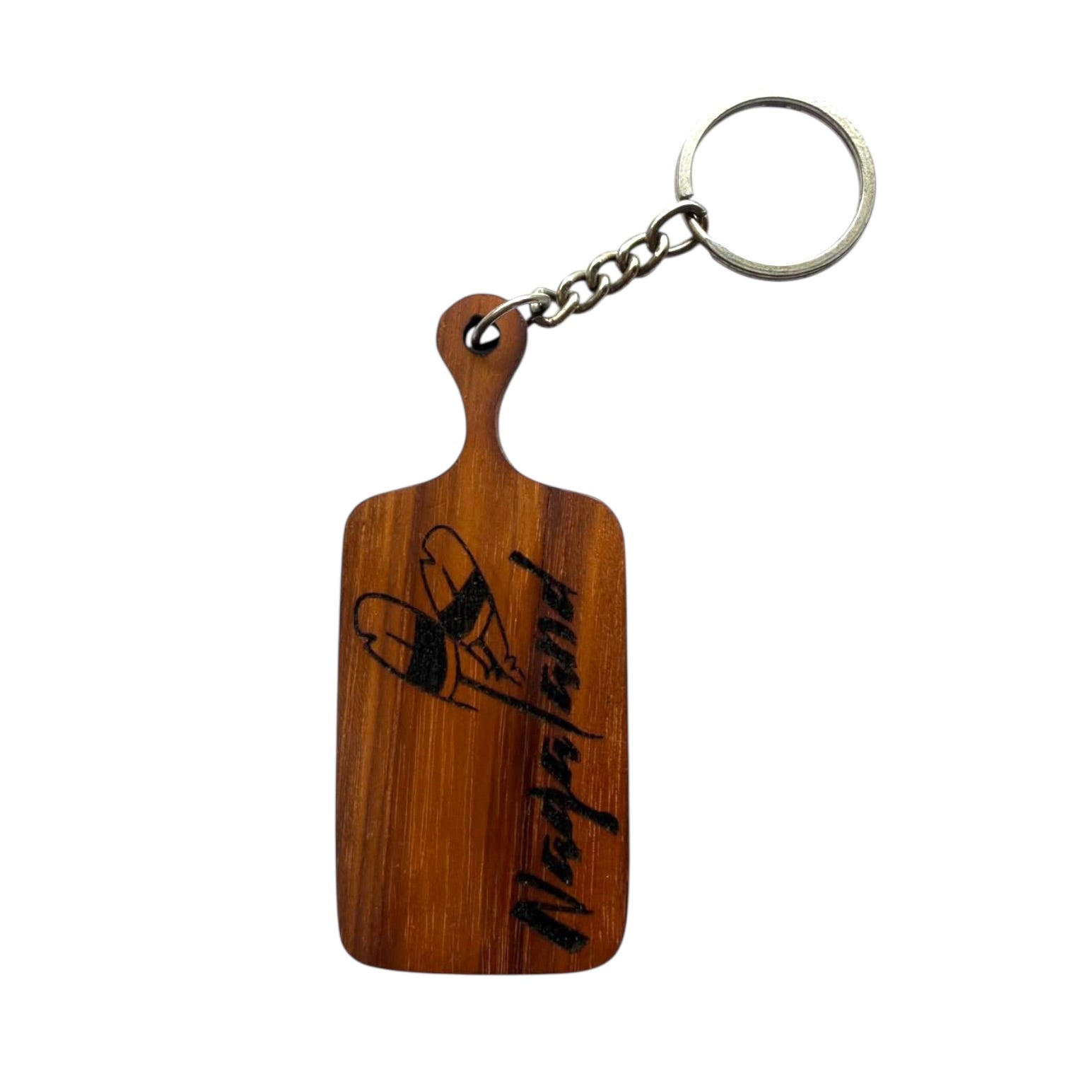 Custom Creation - Nagaland feather wood keychain