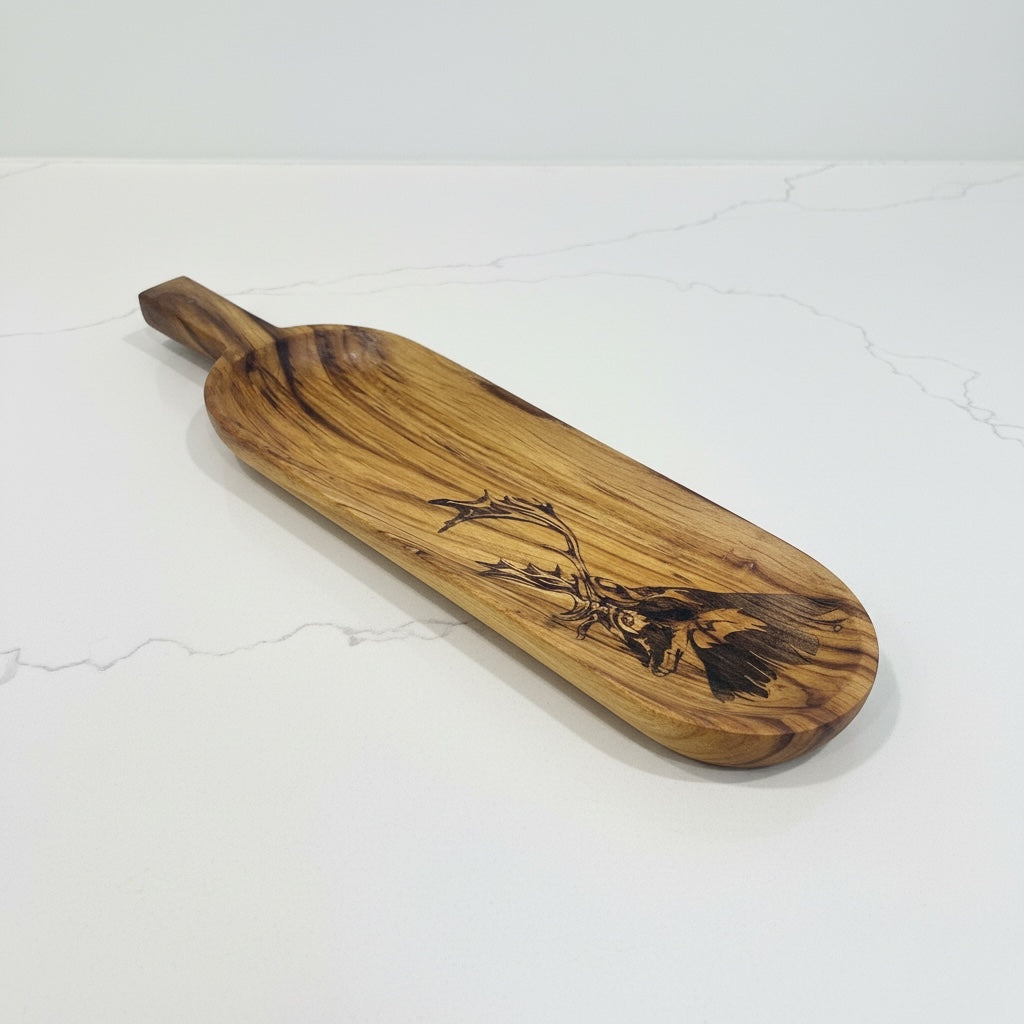 Dear pattern long platter - Custom Creations