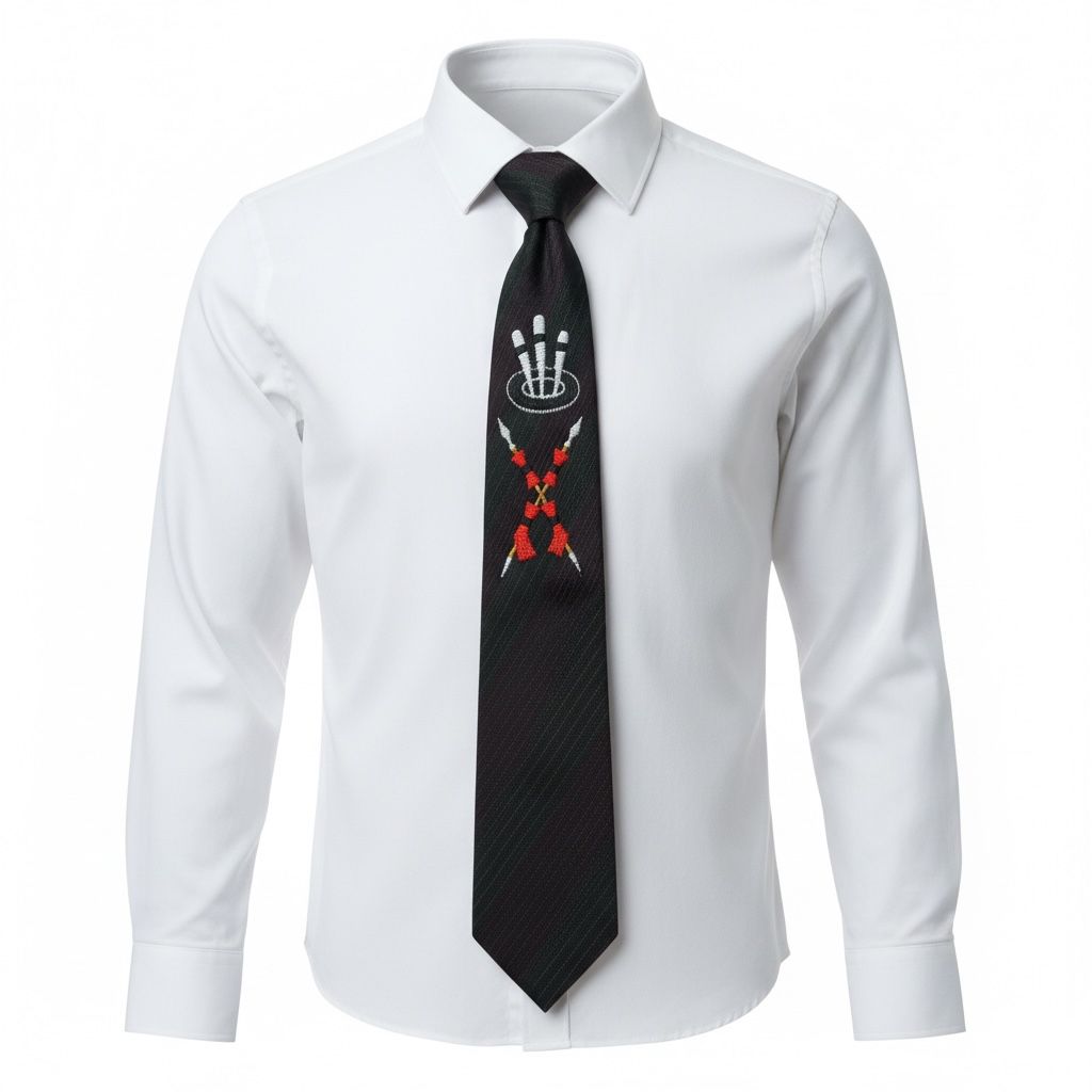 Designer Naga head gear with spear mens necktie- Lemten Weaves