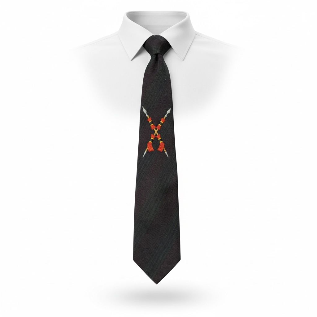 Designer Naga spear mens necktie-Lemten weaves