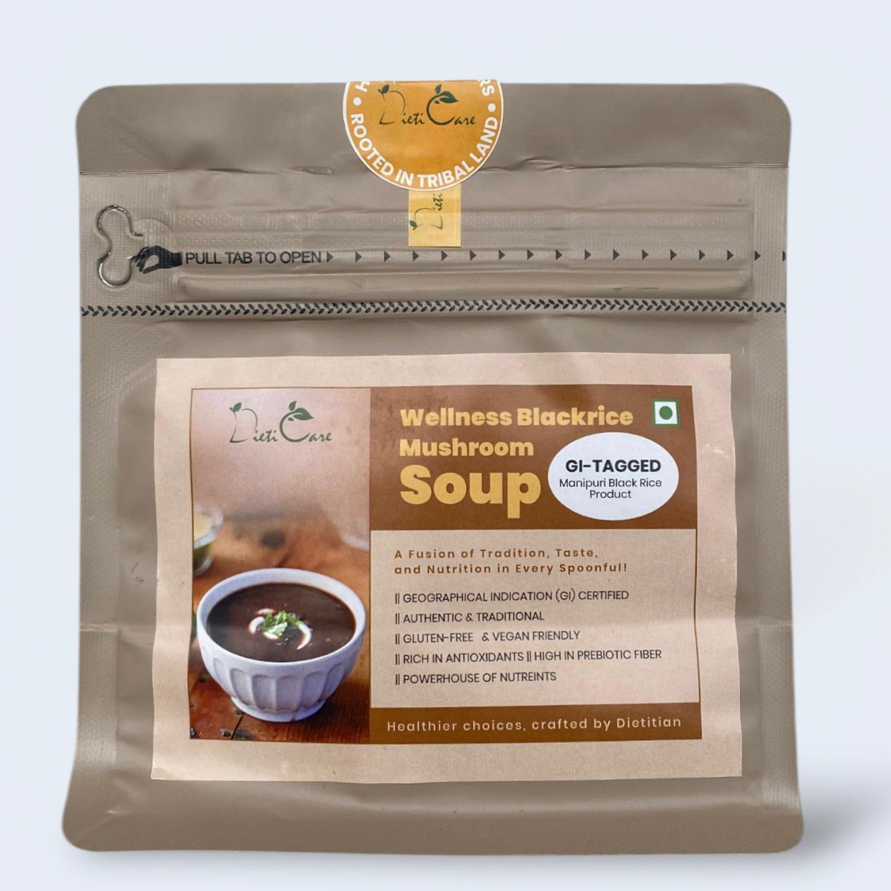 Dieticare - Black rice Mushroom Soup