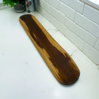 Display Platter Curved Dark Wood Patch Design - Custom Creation