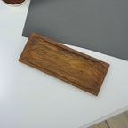 Display Platter Dark Teak Wood Carved Design - Custom Creation