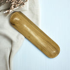 Display Platter Light Wood Curve Design - Custom Creation