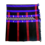 Ethnic Inspirations - Khiamniungan womens traditional black and blue wrap around