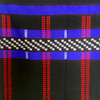 Ethnic Inspirations - Khiamniungan womens traditional black and blue wrap around
